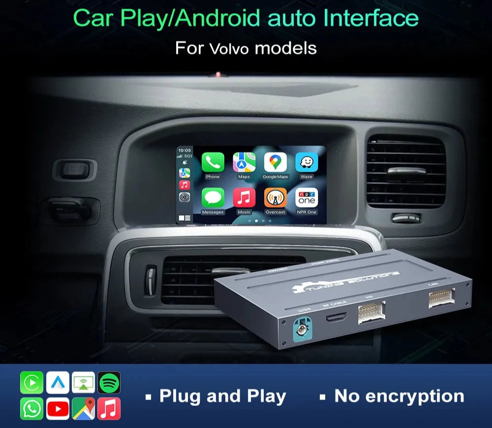 Volvo Wireless Carplay Adattatore interfaccia XC60 XC70 XC90 S60 S80 S90 V60 V70 Car Box Android Auto di interfaccia per