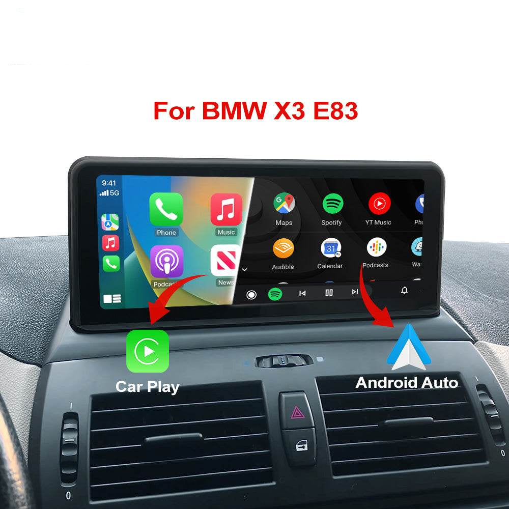 BMW X3 E83 2003-2010 Linux Wireless CarPlay Android Auto Multimedia Head Rear Camera Touch Screen