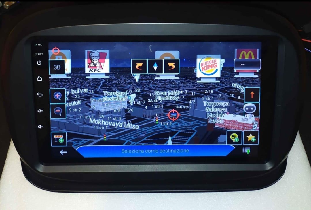 Android Auto carplay Radio FIAT 500X 9" Qled