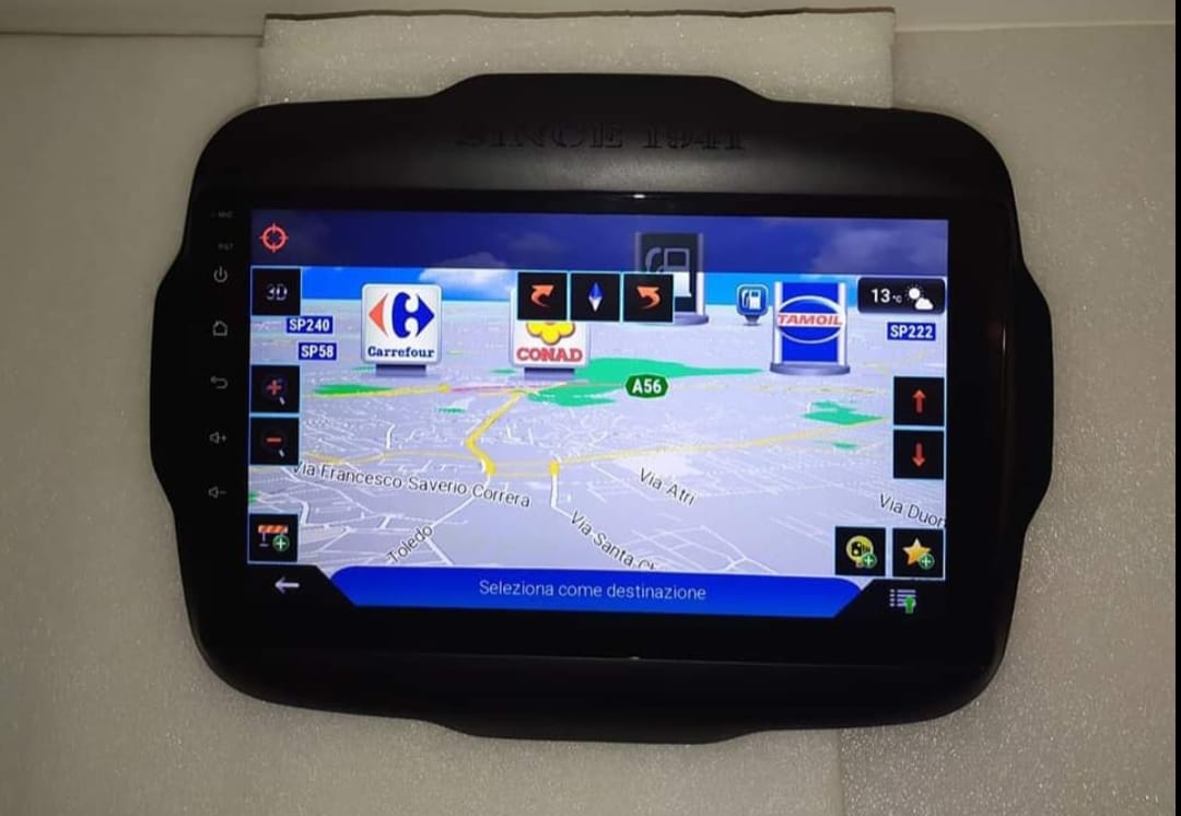 Jeep Renegade 9" Carplay Autoradio gps 4G LTE DSP Android Auto MONITOR SCHERMO NAVIGATORE