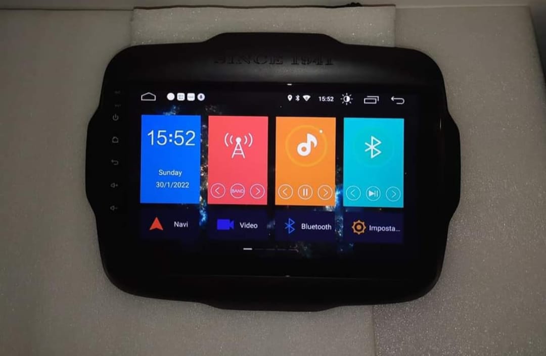 Jeep Renegade 9" Carplay Autoradio gps 4G LTE DSP Android Auto MONITOR SCHERMO NAVIGATORE