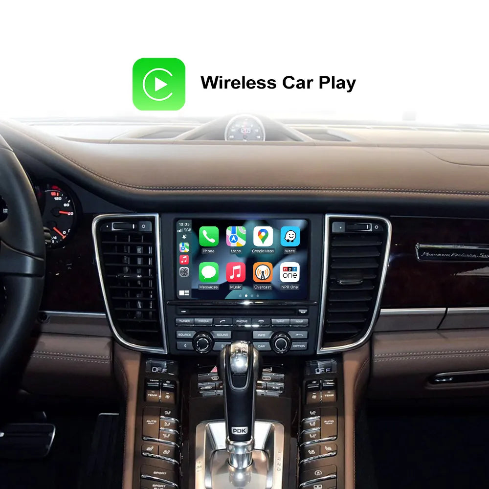 Porsche 911 Boxster Cayman Macan Cayenne Panamera Wireless CarPlay Android Auto MMI Interface Adapter Prime Retrofit Kit PCM3.1 PCM4.0 PCM 4.1