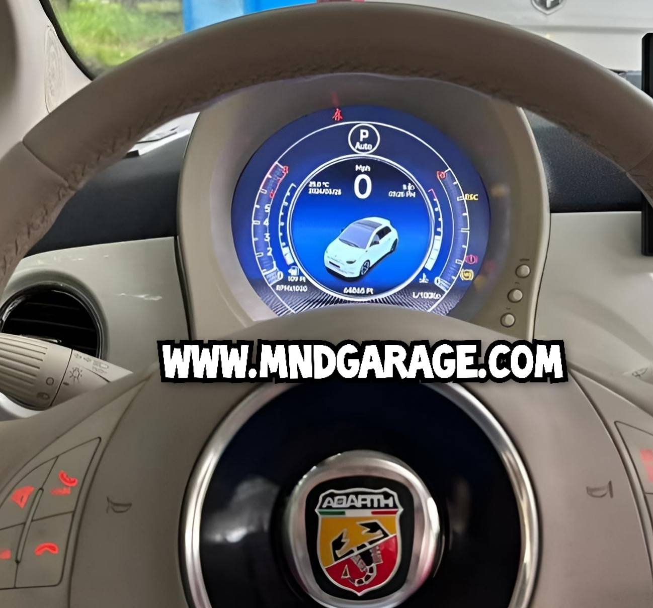 FIAT ABARTH 500 595 695 VIRTUAL COCKPIT TACHIMETRO DIGITALE  LCD CARPLAY ANDROID AUTO 