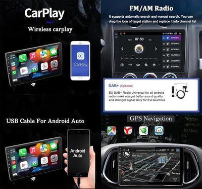 TOYOTA CH-R QLED APPLE CARPLAY ANDROID AUTO GPS WIFI 4G DSP MONITOR NAVIGATORE