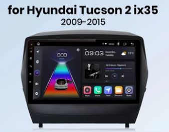 Hyundai Tucson 2 ix35 2009 - 2015 9" V3 Plus 2K Car Radio wireless CarPlay Android Auto 2 din 2din GPS WIFI BT