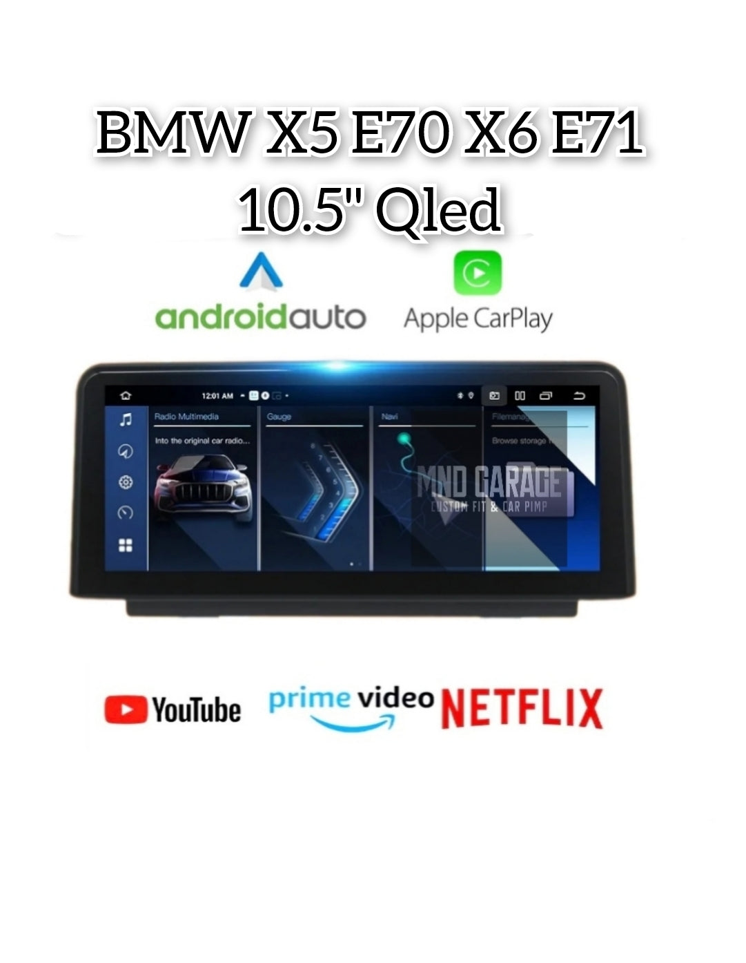 BMW X5 E70 X6 E71 2007-2014 CCC CIC 4G+WiFi GPS BT Carplay ANDROID AUTO NAVIGATORE GPS