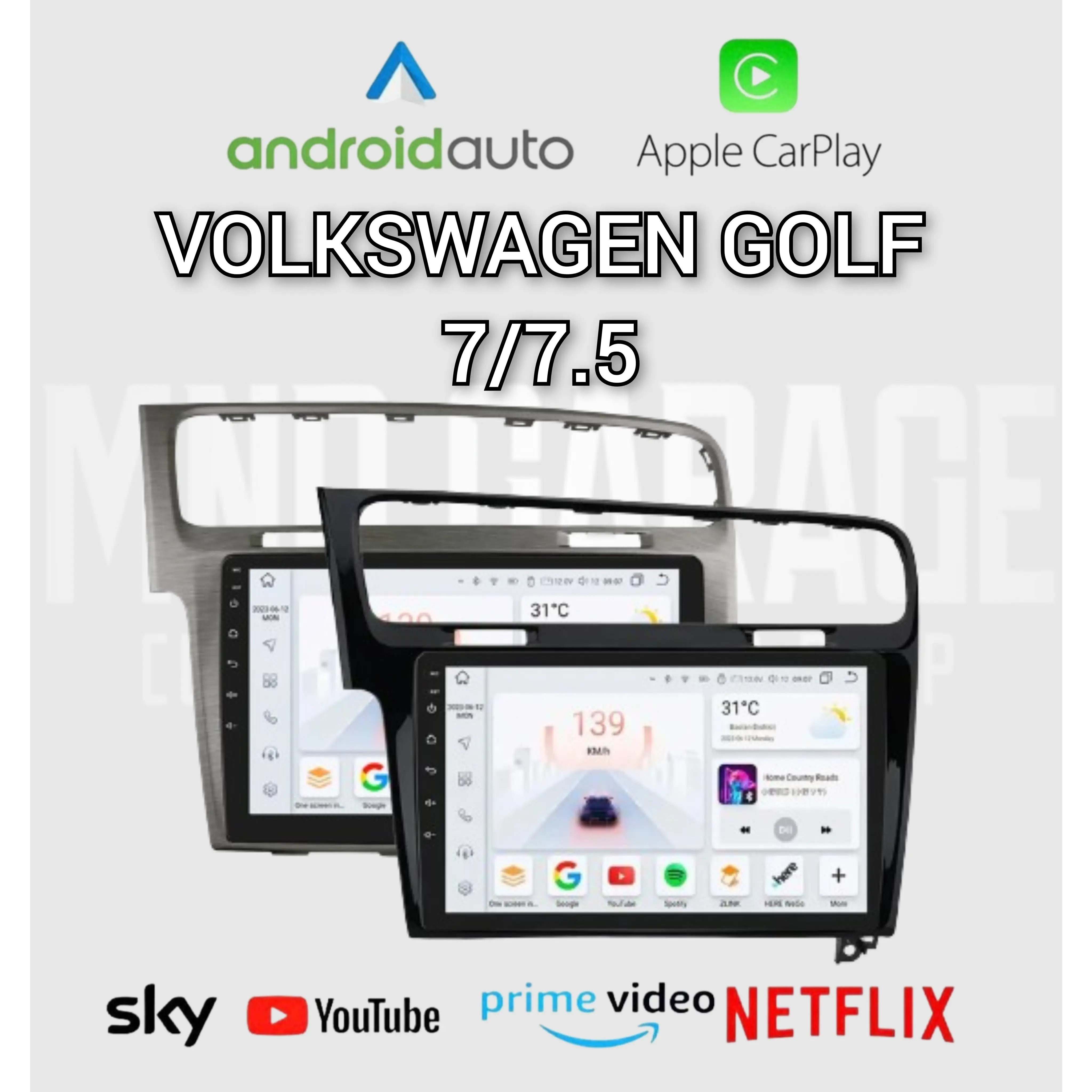 Carplay Android Volkswagen Golf 7 7.5 10.1