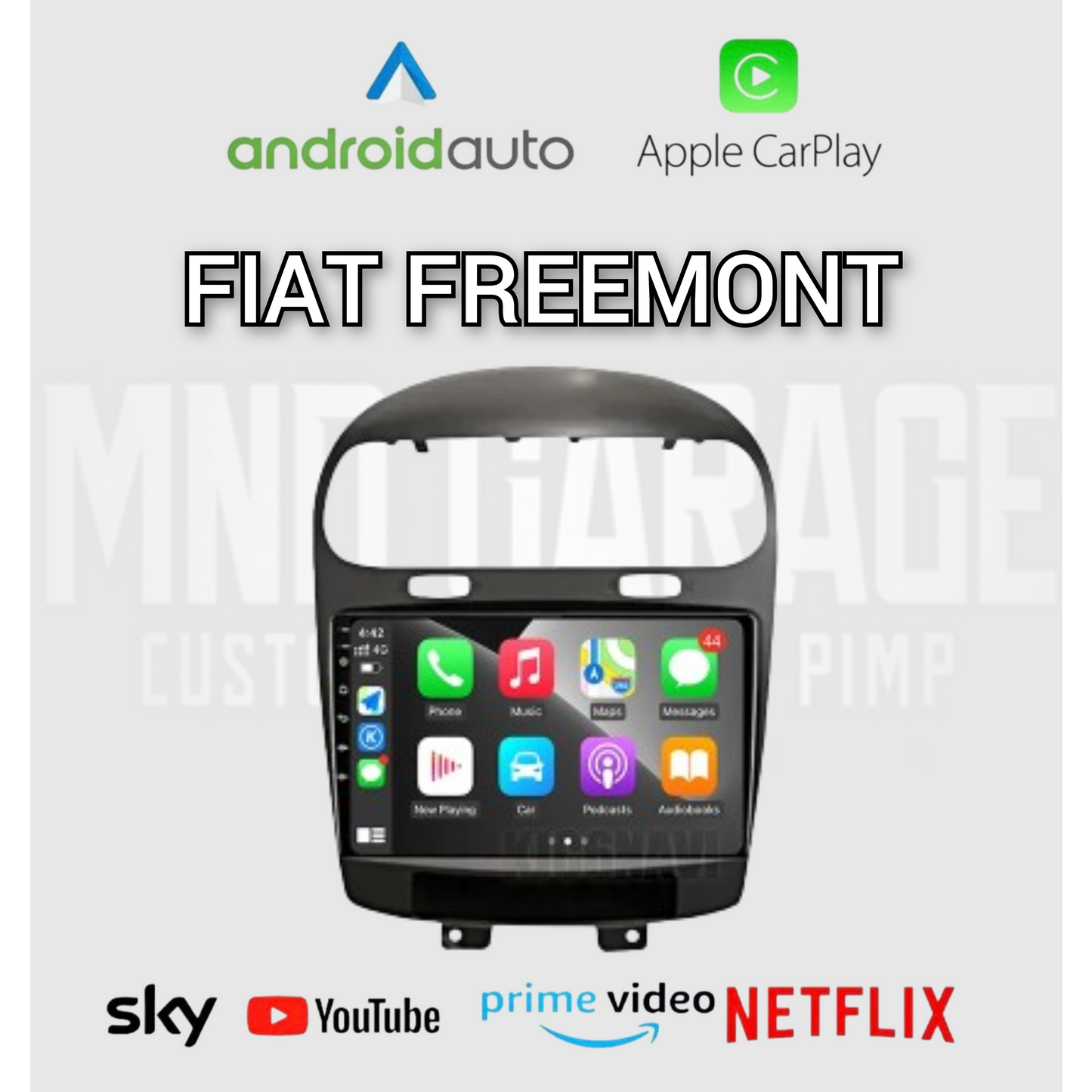 Fiat Freemont 2011-2020 Android Auto Carplay Wifi GPS wifi bluetooth navigatore