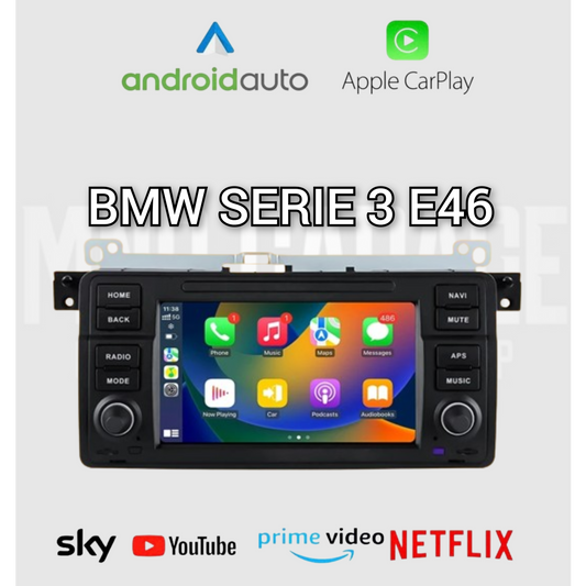 Bmw serie 3 e46 7" carplay ANDROID AUTO WIFI RADIO NAVIGATORE BLUETOOTH GPS