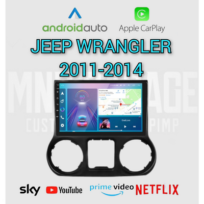 Jeep Wrangler JK 2011-2014 10.1" Android 13 Carplay Android Auto 4G GPS RDS Radio 