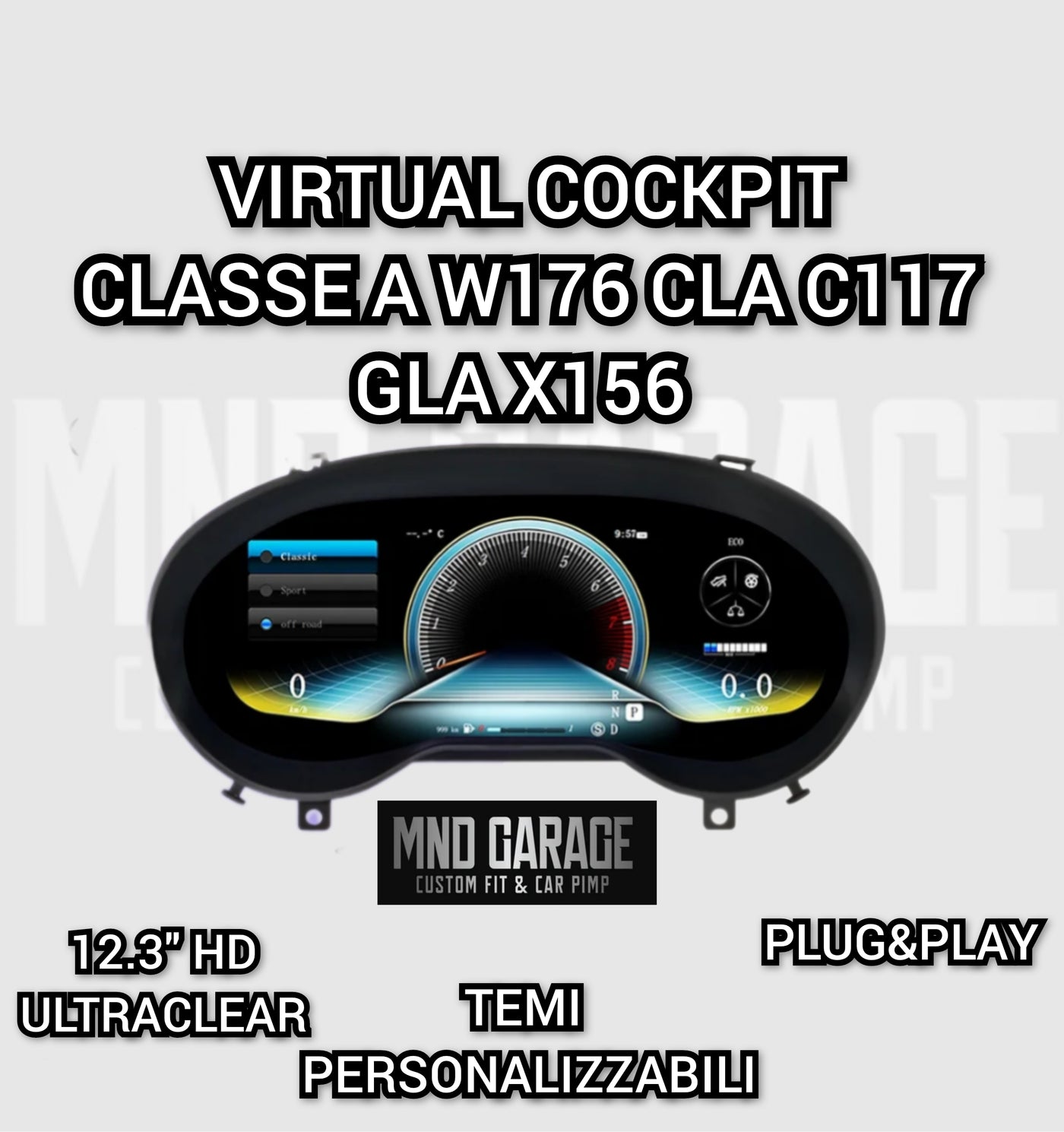 A-CLASS W176 CLA C117 GLA X156 12.3" VIRTUAL COCKPIT MERCEDES-BENZ HD ULTRACLEAR 