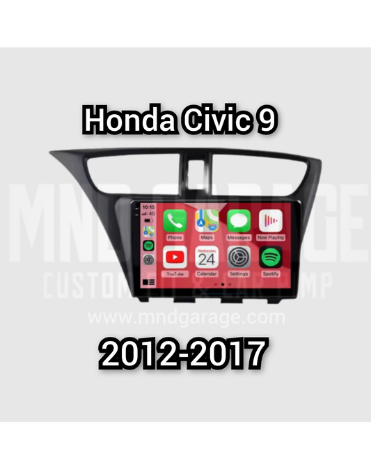 HONDA CIVIC 9  2012 - 2017 9 POLLICI APPLE CARPLAY ANDROID AUTO NAVIGATORE USB BLUETOOTH GPS WIFI 4G CARTABLET