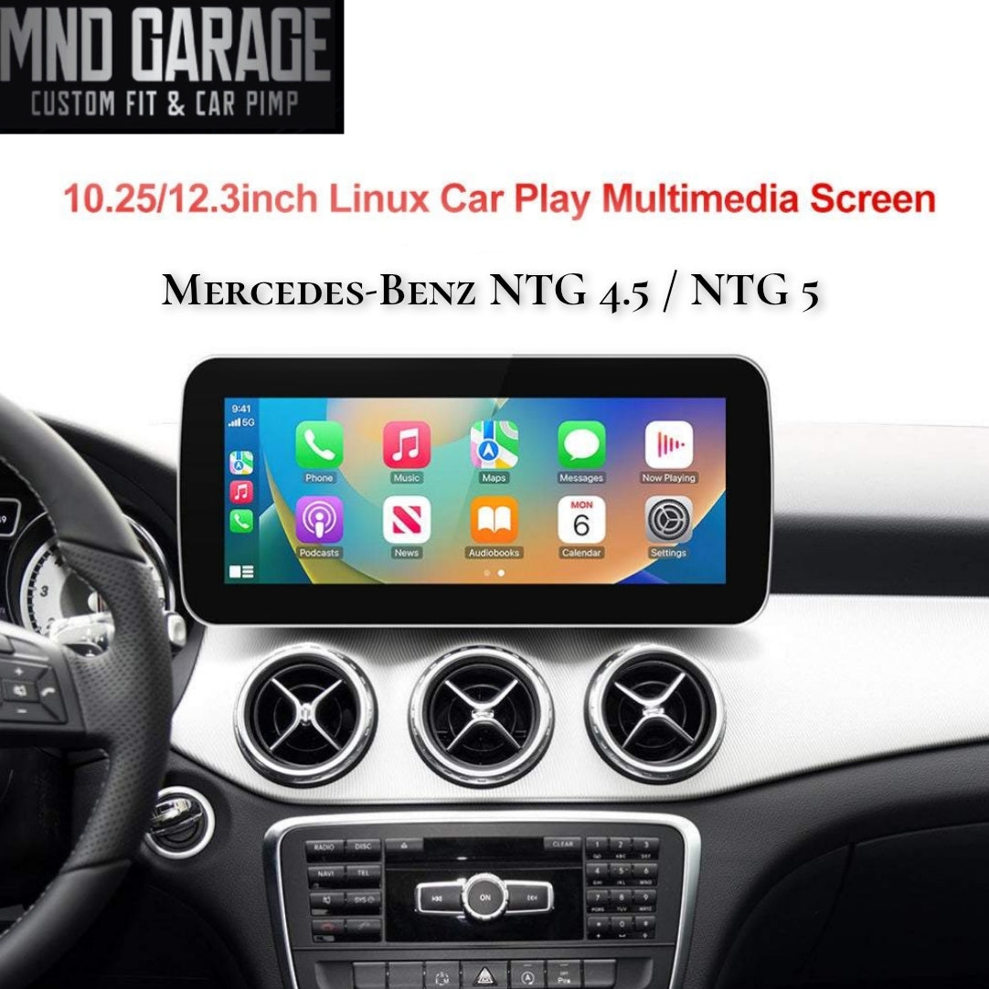 Mercedes Benz A B E C CLA GLA W246 W205 W176 Linux Wireless Carplay/Android Auto 10.25'' 12.3 '' Touchscreen Multimedia