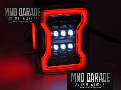 JEEP WRANGLER JK 07-18 FANALI POSTERIORI LED NERO