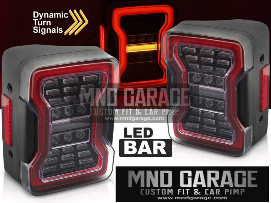 JEEP WRANGLER JK 07-18 FANALI POSTERIORI LED NERO