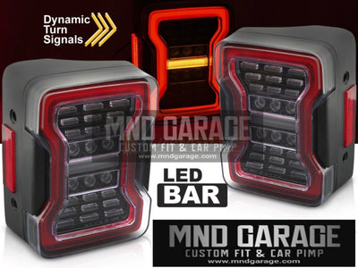 JEEP WRANGLER JK 07-18 FANALI POSTERIORI LED NERO