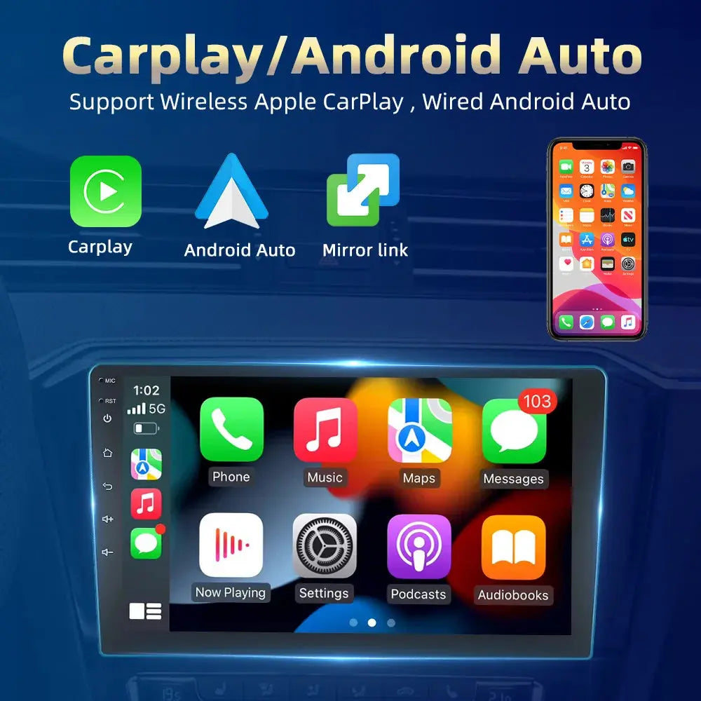 Autoradio Android 15 Per VW Scirocco 2008-2013 - Schermo 9 Pollici, CarPlay Wireless, GPS, Telecamera Posteriore
