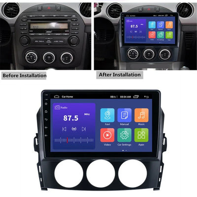 9"Inch Android 13 Car Radio Wireless Carplay Player For Mazda MX-5 MX5 III 3 NC Miata 2005-2015  Stereo Navigation GPS Head Unit