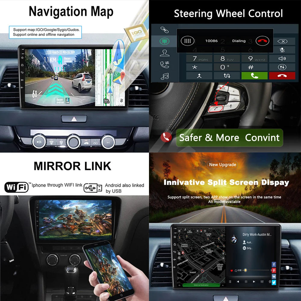 Fiat 500L Android 13 Multimedia Stereo Autoradio DSP CarPlay IPS 4G BT auto wifi bluetooth