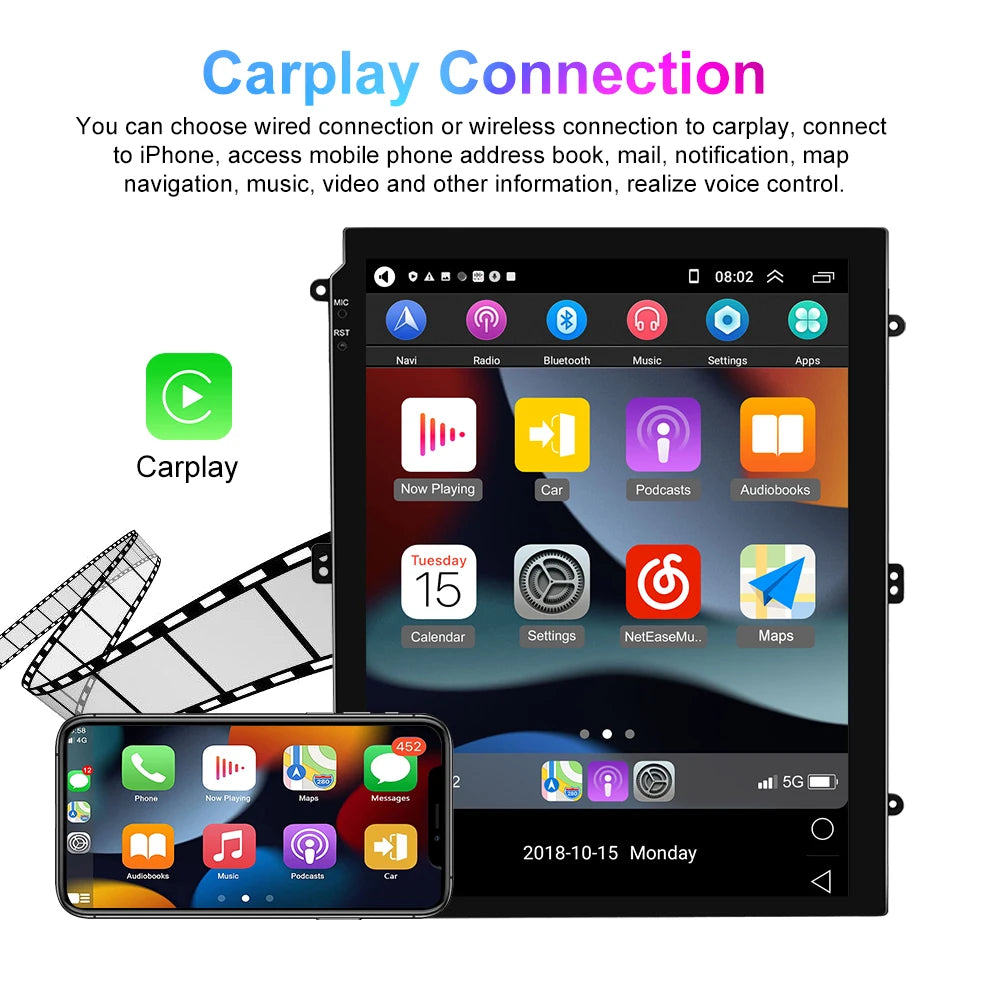 Podofo Autoradio 2Din Android Radio Carplay For SUBARU Outback 2010-2014 AI Voice 4G GPS Car Multimedia Video Player Stereo 2din