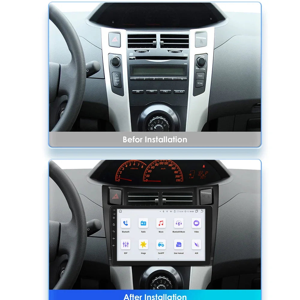 7862 Smart System 2din Android Car Radio GPS for Toyota Yaris 2005-2012 Multimedia Video Player Carplay 4G WIFI DSP BT Autoradio