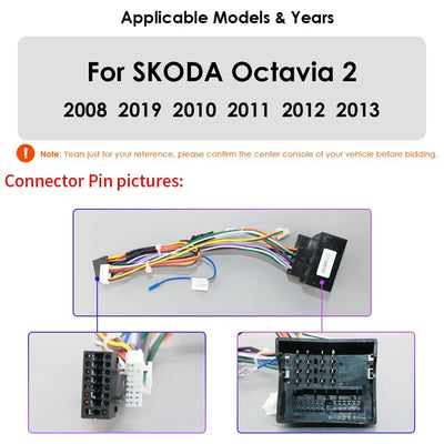 8G 128G AI Voice 2 din Android AutoRadio for Skoda Octavia A5 2008-2013 Car Radio Multimedia GPS Navigation Carplay DVD 2din RDS