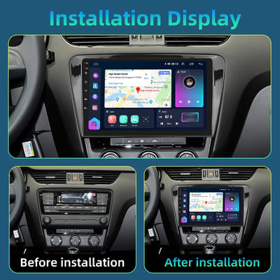 Skoda Octavia 2013 10.1" Carplay Android Auto