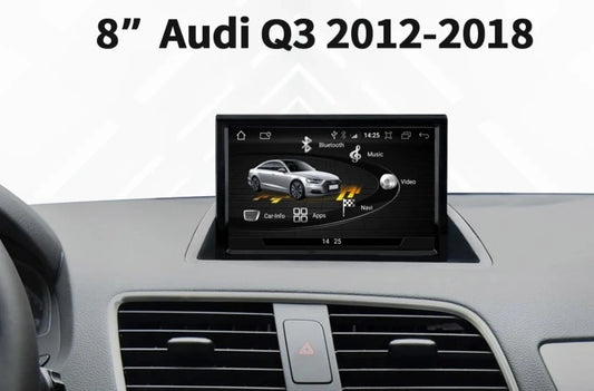 Audi Q3 2013-2018 Google BT WIFI SIM Carplay GPS Navi Radio Stereo 8" Display Touch Screen Android 12 Car Multimedia Player