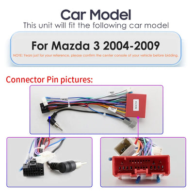 8G + 128G Android 12 AutoRadio for Mazda 3 2004-2009 Wifi Auto Stereo Car Dvd Gps Navigation Stereo Multimedia Player MirrorLink
