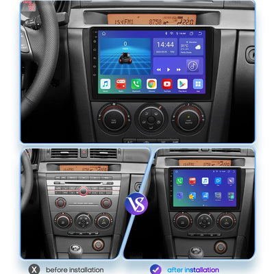 8G + 128G Android 12 AutoRadio for Mazda 3 2004-2009 Wifi Auto Stereo Car Dvd Gps Navigation Stereo Multimedia Player MirrorLink