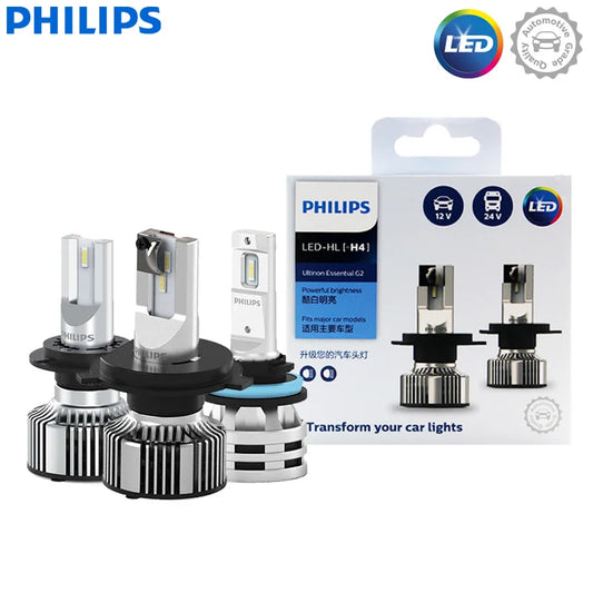 Philips Ultinon Essential G2 LED H1 H4 H7 H8 H11 H16 HB3 HB4 H1R2 9003 9005 9006 9012 6500K