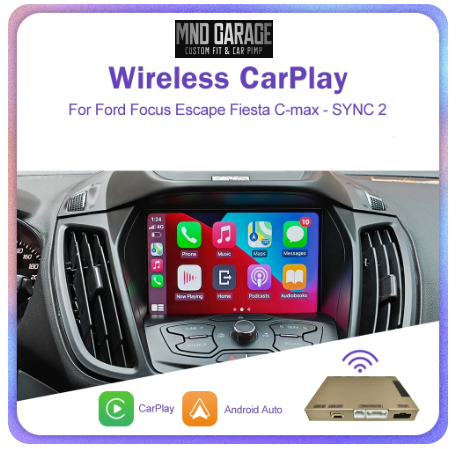 Wireless CarPlay  Ford Focus Escape Fiesta C-max Android Auto Interface Mirror Link AirPlay Car Play Camera View Function