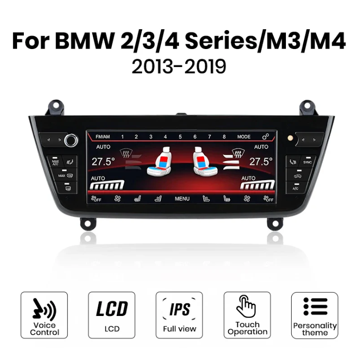 Schermo touchscreen 10.25" Climatizzatore  BMW 2 3 4 Serie M3 M4 2013-2019 Display comandi vocali