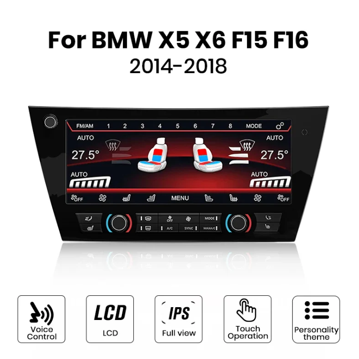 Schermo digitale touchscreen 10.25" Climatizzatore BMW X5 F15 X6 F16 2014-2018 Display comandi vocali