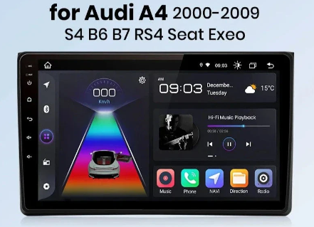 Audi A4 B6 2000-2009 V1 AI Voice Wireless CarPlay Android Auto Radio RDS WIFI GPS BT Car Multimedia autoradio