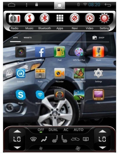 Ford B-Max, Tourneo, Transit, Courier Tesla-style GPS radio XXL Screen display monitor CarPlay and Android Auto