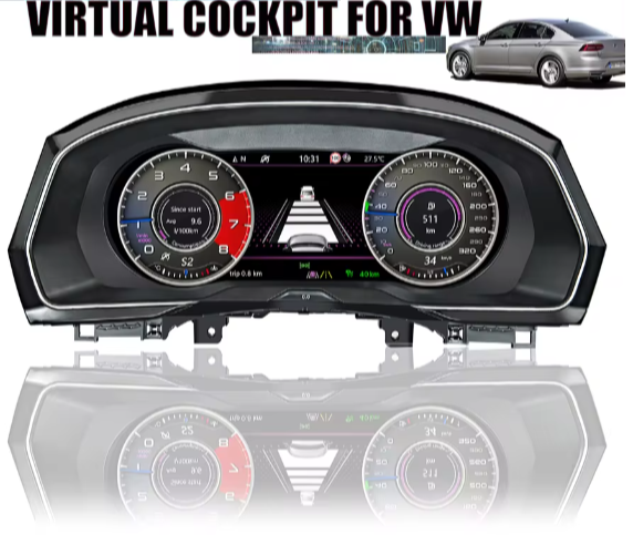 Volkswagen Golf 5 6-7-7.-Passat B7-B8-Tiguan-Passat CC-Scirocco Virtual cockpit Lcd Cluster 12.3" speedometer odometer 