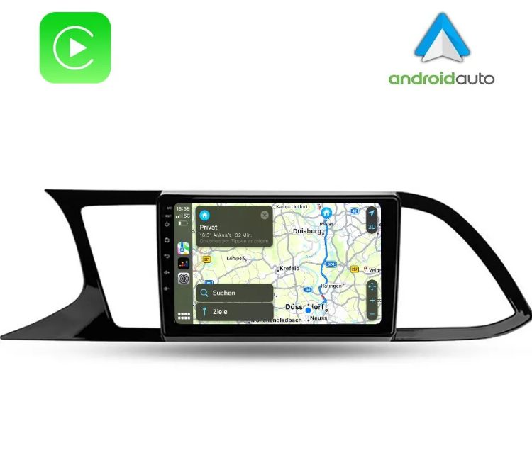 SEAT LEON MK3 5F 2012-2020 CARTABLET 9" ANDROID APPLE CARPLAY NAVIGATORE USB WIFI 4G