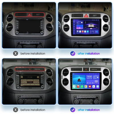 Volkswagen Tiguan 1 NF 2006 2008 - 2016 carplay android auto monitor navi gps wifi