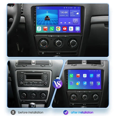8G 128G AI Voice 2 din Android AutoRadio for Skoda Octavia A5 2008-2013 Car Radio Multimedia GPS Navigation Carplay DVD 2din RDS