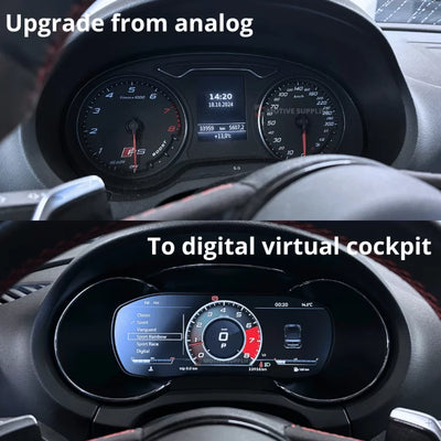 Audi A3 8v virtual cockpit 12.3" Plug & Play contachilometri tachimetro digitale digital cluster