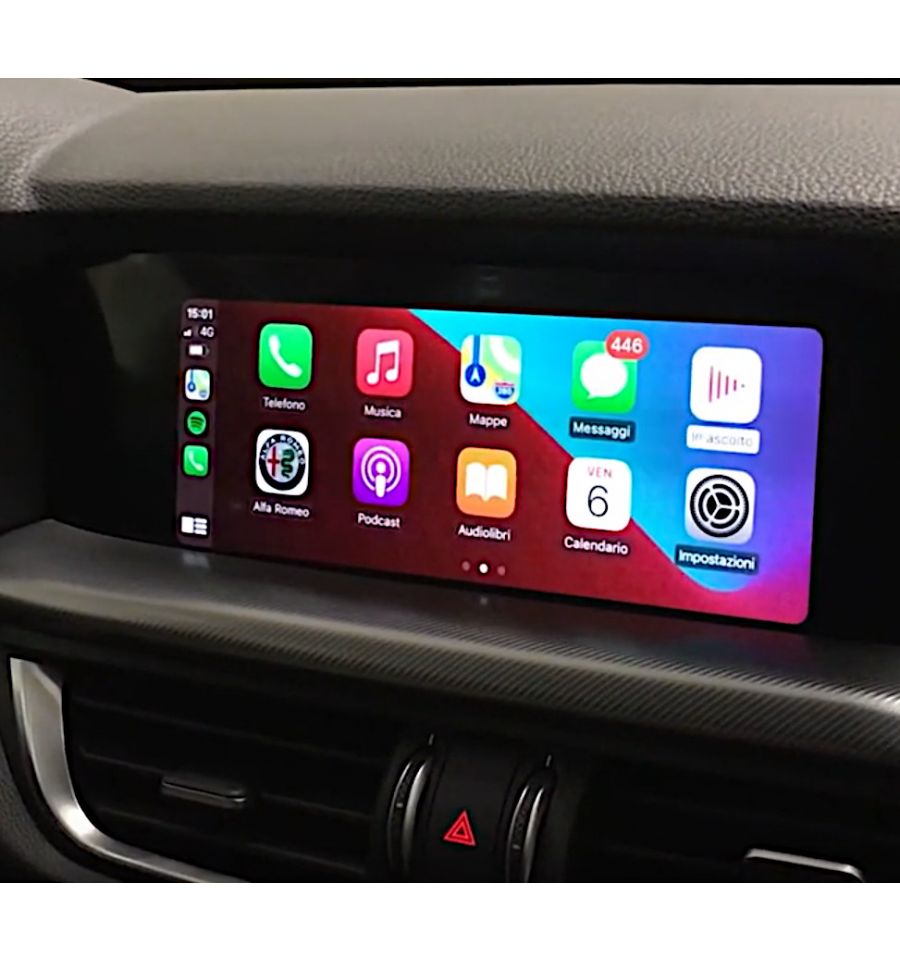 Alfa Romeo Giulia - Stelvio interfaccia Box Wireless CarPlay Android Auto