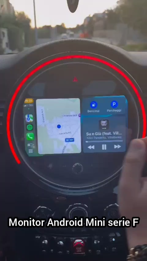 MINI TUTTE LE SERIE F e R Monitor 10.25" Android 14 android auto Apple carplay navigatore tachimetro gps wifi cabrio clubman countryman R54 R55 R56 R57 R58 R59 R60 R61 F54 F55 F56 F60