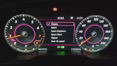 Volkswagen Golf 5 6-7-7.-Passat B7-B8-Tiguan-Passat CC-Scirocco Virtual cockpit Lcd Cluster 12.3" speedometer odometer 