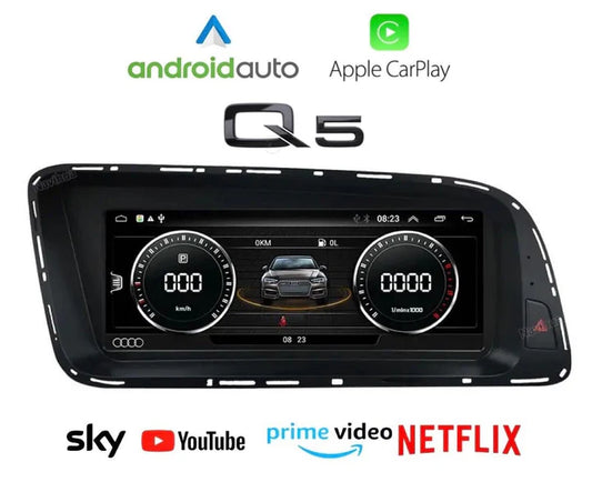 Audi Q5 2009-2017 GPS Navigation Auto Bluetooth Stereo Radio 8.8" Car Monitor Player 8Gb+128Gb WiFi