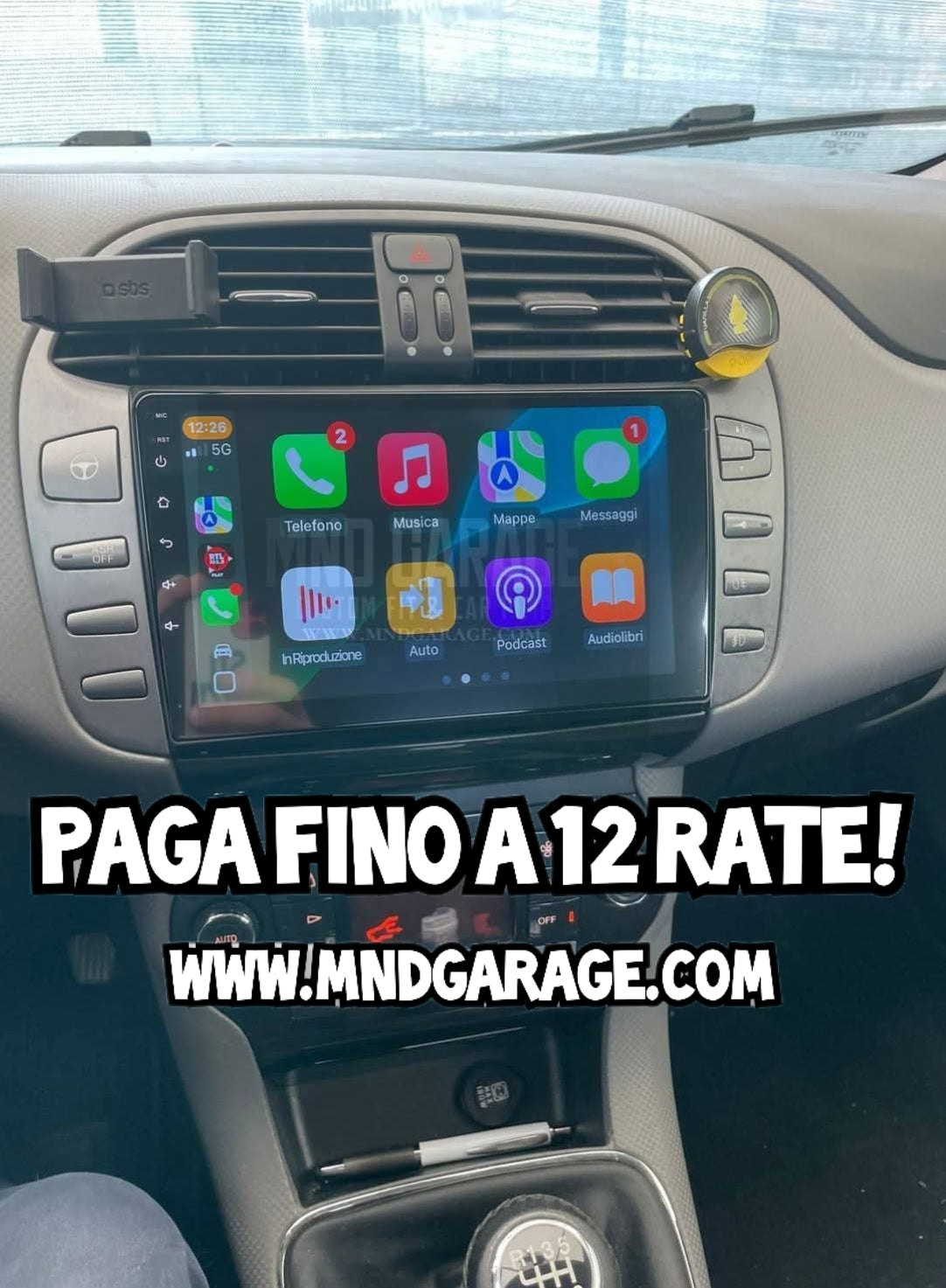 FIAT BRAVO 2006-2014 | CARTABLET 9 POLLICI ANDROID | APPLE CARPLAY ANDROID AUTO | GPS NAVIGATORE AUTORADIO USB WIFI 4G