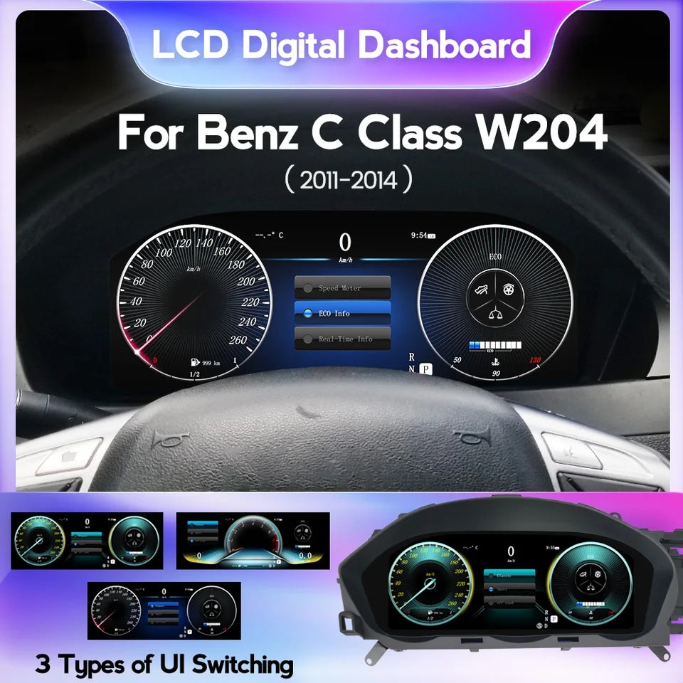 MERCEDES-BENZ W204 2011- VIRTUAL COCKPIT 12.3" LCD AMG