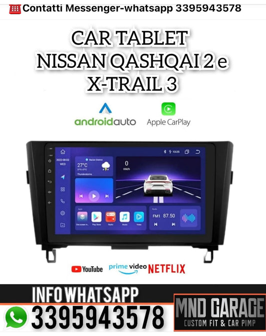 Carplay 4G Android Auto Car Radio Player Nissan X-Trail Xtrail X Trail 3 T32 Qashqai 2 J11 AutoRadio Multimedia Video Nav BT