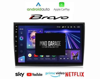 FIAT BRAVO 2006-2014 | CARTABLET 9 POLLICI ANDROID | APPLE CARPLAY ANDROID AUTO | GPS NAVIGATORE AUTORADIO USB WIFI 4G