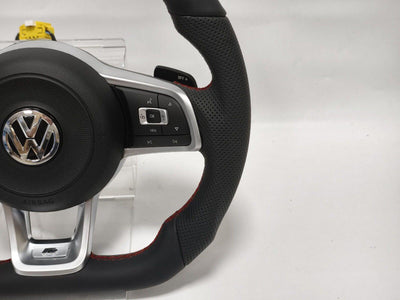VOLANTE VOLKWAGEN VW CUSTOM PERSONALIZZATO "R" STEERING WHEEL PELLE PADDLE ALLUMINIO GTI